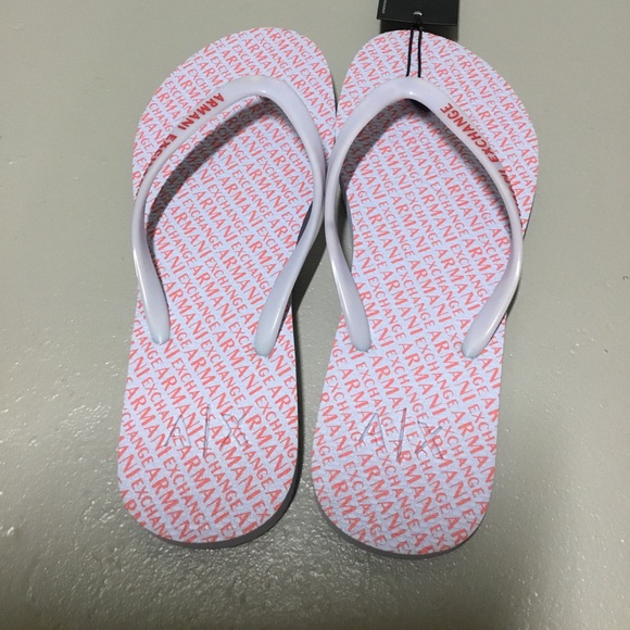 Armani Exchange Women’s Flip Flops Size 8 - Picture 2 of 5